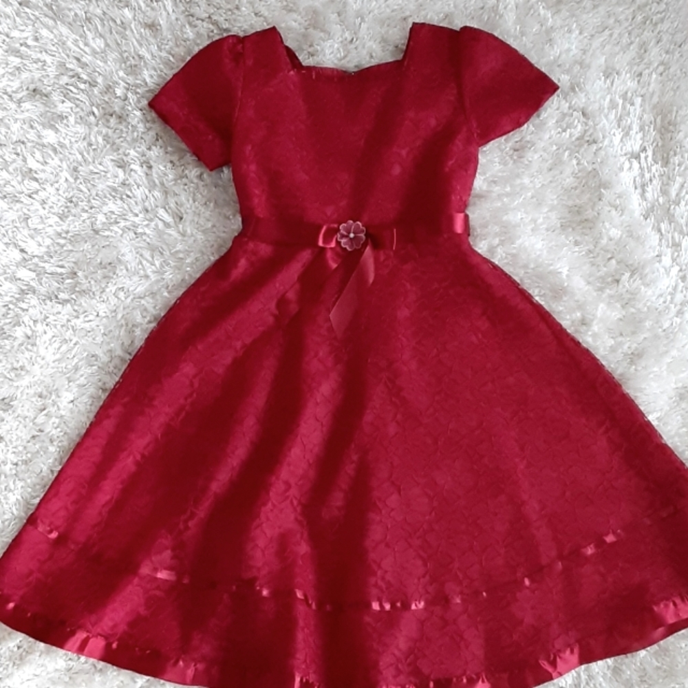 Size 10 girls red formal dress